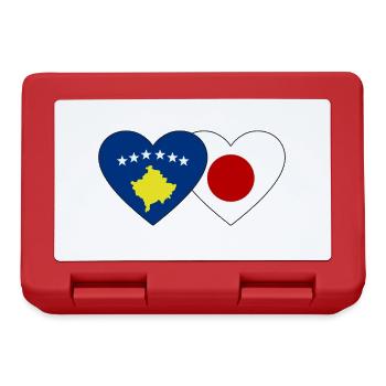 Kosovo Japan Flag Heart - Lunchbox - red - Front