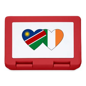 Namibia Ireland Flag Heart - Lunchbox - red - Front