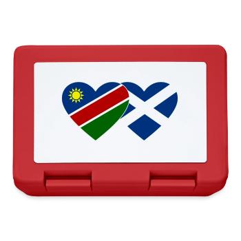 Namibia Scotland Flag Heart - Lunchbox - red - Front