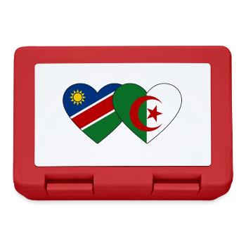 Namibie Algérie Drapeau Coeur - Boîte à goûter - rouge - Devant