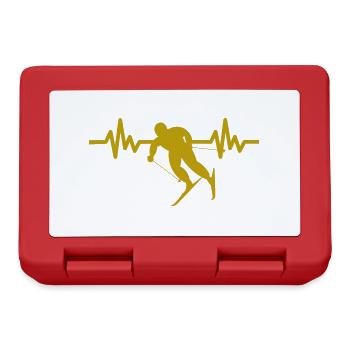 Heartbeat Skifahren Ski freestyle - Brotdose - Rot - Vorne