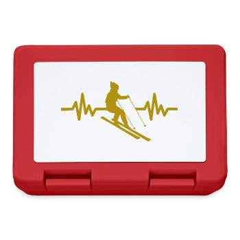 Heartbeat Skifahren Ski freestyle - Brotdose - Rot - Vorne