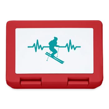 Heartbeat Skifahren Ski freestyle - Brotdose - Rot - Vorne