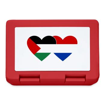 Palestine Holland Flag Heart - Lunchbox - red - Front