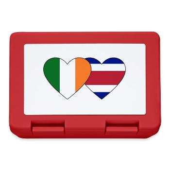 Ireland Costa Rica Flag Heart - Lunchbox - red - Front
