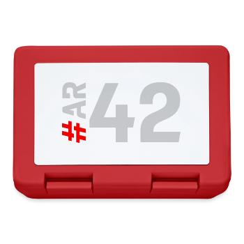 AR42-KARTON - Brotdose - Rot - Vorne