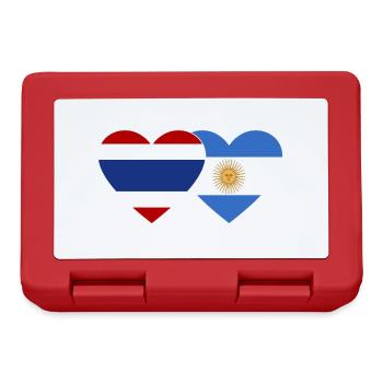Coeur de drapeau Thaïlande Argentine - Boîte à goûter - rouge - Devant