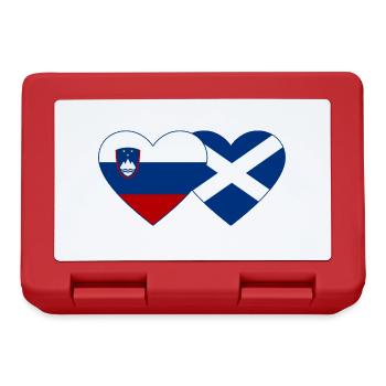 Slovenia Scotland Flag Heart - Lunchbox - red - Front