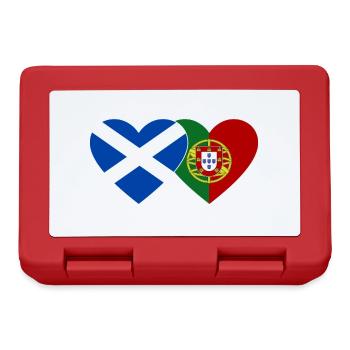 Ecosse Portugal Drapeau Coeur - Boîte à goûter - rouge - Devant