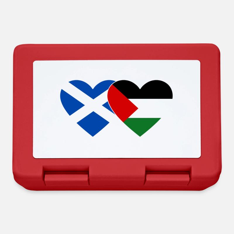 Ecosse Palestine drapeau coeur - Boîte à goûter - rouge