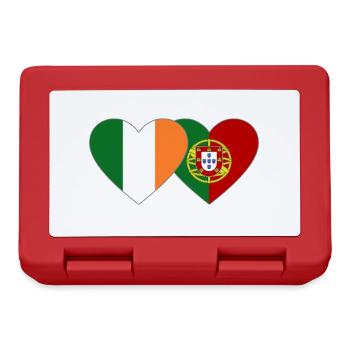 Drapeau de l’Irlande Portugal - Boîte à goûter - rouge - Devant