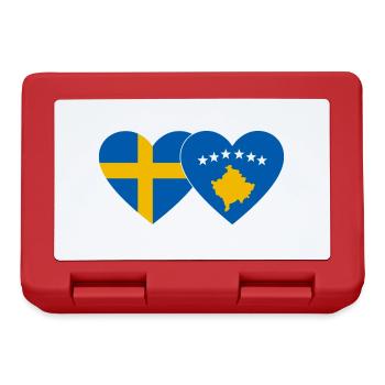 Suède Kosovo Drapeau - Boîte à goûter - rouge - Devant