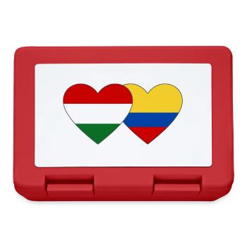 Hungary Colombia Flag Heart - Lunchbox - red - Front