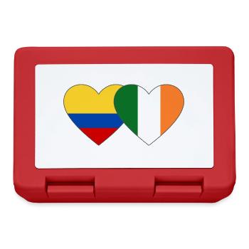Colombia Ireland Flag Heart - Lunchbox - red - Front