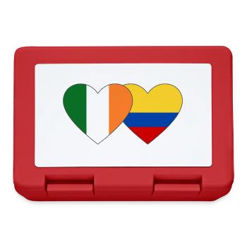Ireland Colombia Flag Heart - Lunchbox - red - Front
