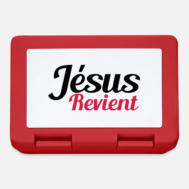 Jésus revient - Boîte à goûter - rouge