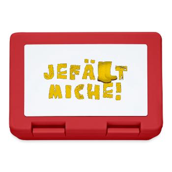 Jefällt miche! - Brotdose - Rot - Vorne