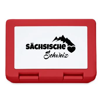 Sächsische Schweiz Urlaub Gebirge - Brotdose - Rot - Vorne
