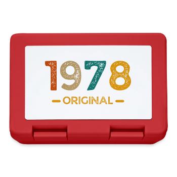 1978 Original - Brotdose - Rot - Vorne