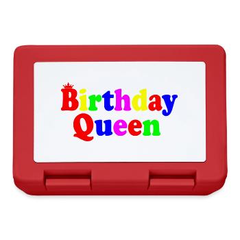 Birthday queen - Boîte à goûter - rouge - Devant