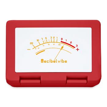 Decibelvibe - Derivative products - VU Meter Color - Lunchbox - red - Front