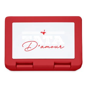 Tata d'amour Humour Cadeau - Boîte à goûter - rouge - Devant