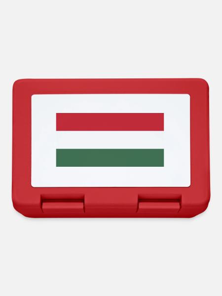Flagge Ungarn / Drapeau Hongrie - Brotdose - Rot