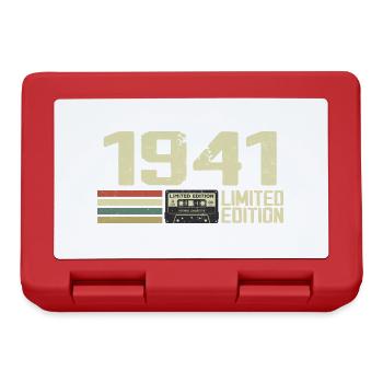 Né en 1941 - Vintage 1941 - 83e Anniversaire Rétro - Boîte à goûter - rouge - Devant