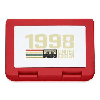 Né en 1998 - Vintage 1998 - 26e Anniversaire Rétro - Boîte à goûter - rouge - Devant