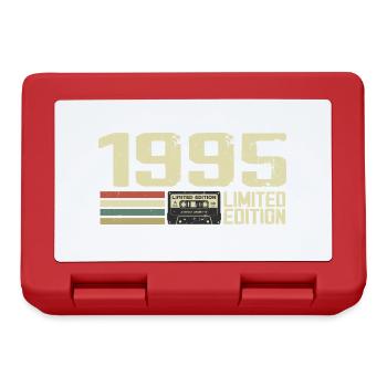Né en 1995 - Vintage 1995 - 29e Anniversaire Rétro - Boîte à goûter - rouge - Devant