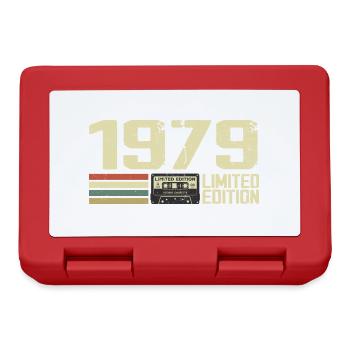 Born in 1979 - Vintage 1979 - 45th Anniversary Retro - Lunchbox - red - Front