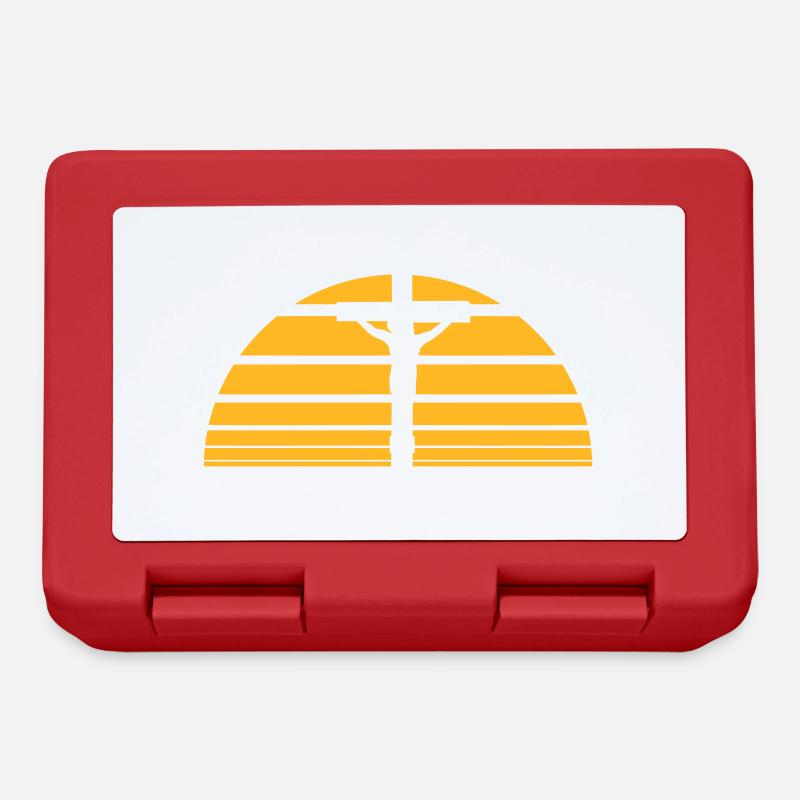 Jésus-Christ Dieu Foi Croix Chrétiens en prière - Boîte à goûter - rouge