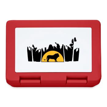 Jungle Male Lion - Lunchbox - red - Front
