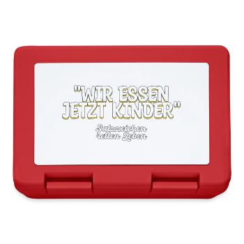 Lehrer Schule Lehrerin Unterricht Geschenk - Brotdose - Rot - Vorne