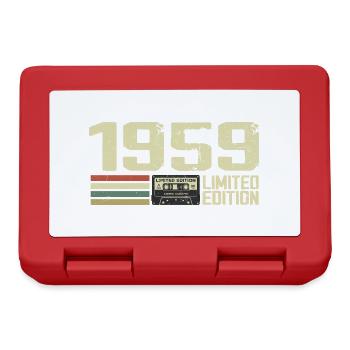 Né en 1959 - Vintage 1959 - 65e Anniversaire Rétro - Boîte à goûter - rouge - Devant
