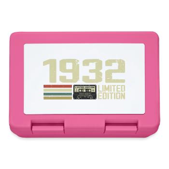 Born in 1932 - Vintage 1932 - 92nd Retro Birthday - Lunchbox - pink - Front