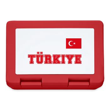 Look maillot de la Turquie – TÜRKIYE - Commode drapeau drapeau - Boîte à goûter - rouge - Devant