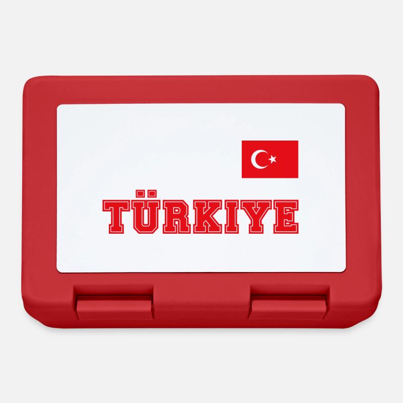 Look maillot de la Turquie – TÜRKIYE - Commode drapeau drapeau - Boîte à goûter - rouge