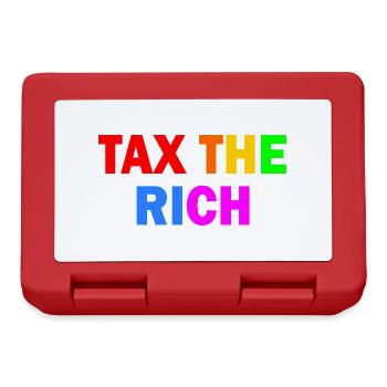 Tax the rich - Brotdose - Rot - Vorne