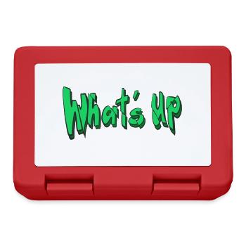 Whatˋs Up Inscription - Boîte à goûter - rouge - Devant