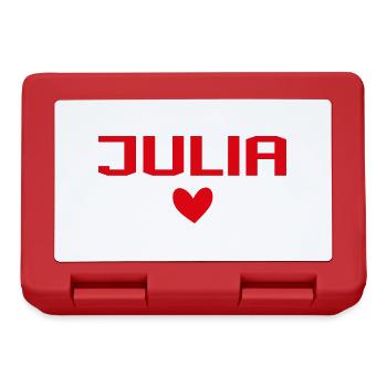 Julia Cœur - Boîte à goûter - rouge - Devant