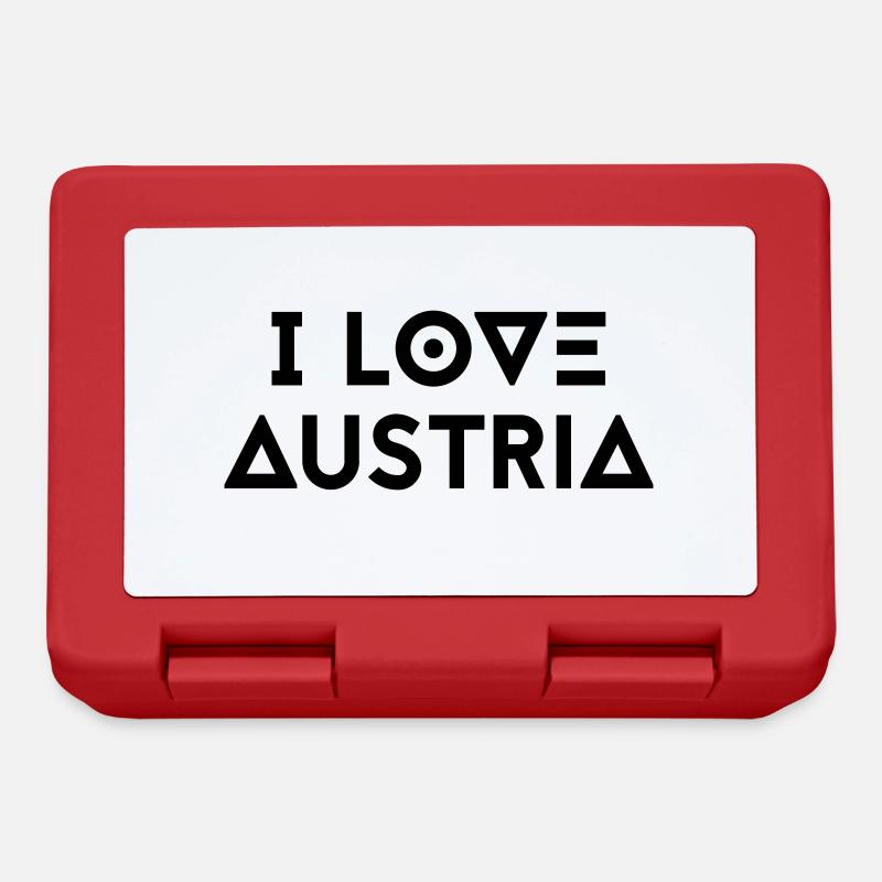 I LOVE AUSTRIA - Brotdose - Rot