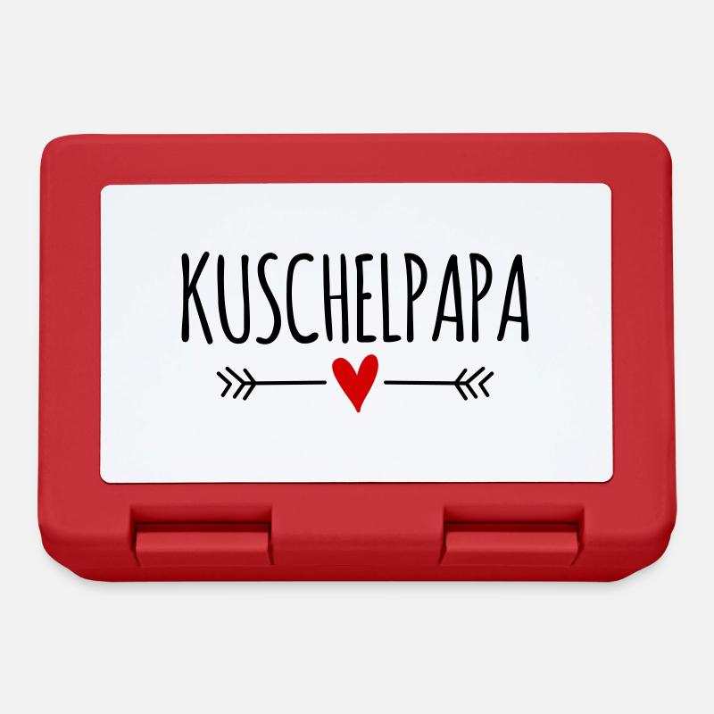 Bester liebster Papa kuscheln Teddybär Kuschelbär - Brotdose - Rot