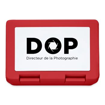 DOP Directeur de la Photographie - Boîte à goûter - rouge - Devant
