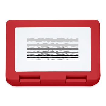 Bandes de lignes de conception - Boîte à goûter - rouge - Devant