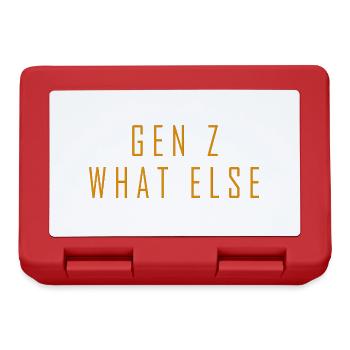 Gen Z what else - Brotdose - Rot - Vorne