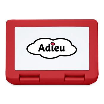 Adieu - Brotdose - Rot - Vorne