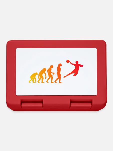 Handball Kinder Evolution Handball Spieler Herren - Brotdose - Rot