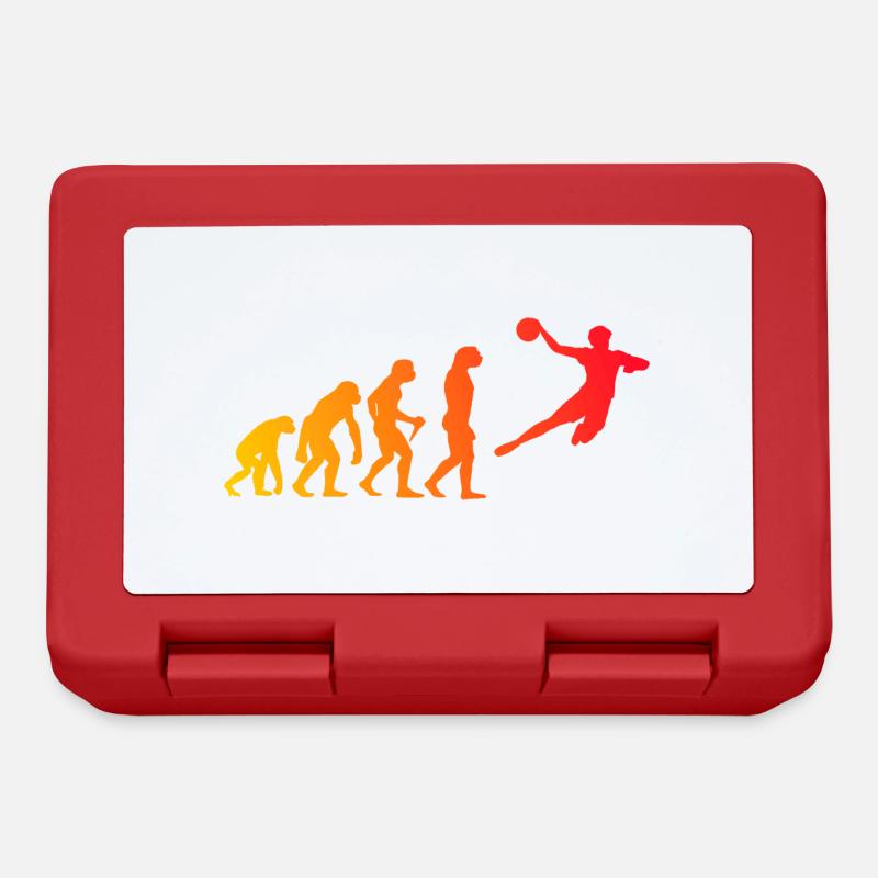 Handball Kinder Evolution Handball Spieler Herren - Brotdose - Rot