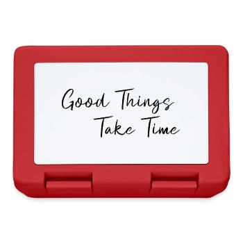 Good things take time - Lunchbox - red - Front